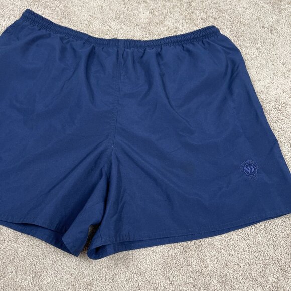Wimbledon Tennis Shorts Mens XL Navy Blue 90s Made In USA Vintage Lined Tennis - Picture 2 of 7